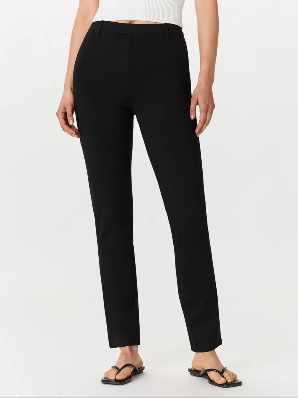 QUINCE Ultra-Stretch Ponte Straight Leg Pants Med Petite